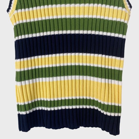 Vintage Jones New York Sleeveless Sweater Ribbed-Knit Turtleneck Women's Large - Picture 6 of 9